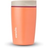 Owala SmoothSip Slider Stainless Steel Insulated Travel Mug with Handle, 100% Leak Proof, For Hot and Cold Drinks, Travel Friendly with Sliding Lock Lid, BPA Free, 24 oz, Black Cherry(Campfire Nights)