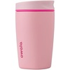 Owala SmoothSip Slider Stainless Steel Insulated Travel Mug with Handle, 100% Leak Proof, For Hot and Cold Drinks, Travel Friendly with Sliding Lock Lid, BPA Free, 24 oz, Black Cherry(Pucker Up)
