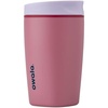 Owala SmoothSip Slider Stainless Steel Insulated Travel Mug with Handle, 100% Leak Proof, For Hot and Cold Drinks, Travel Friendly with Sliding Lock Lid, BPA Free, 24 oz, Black Cherry(Crochet Queen)
