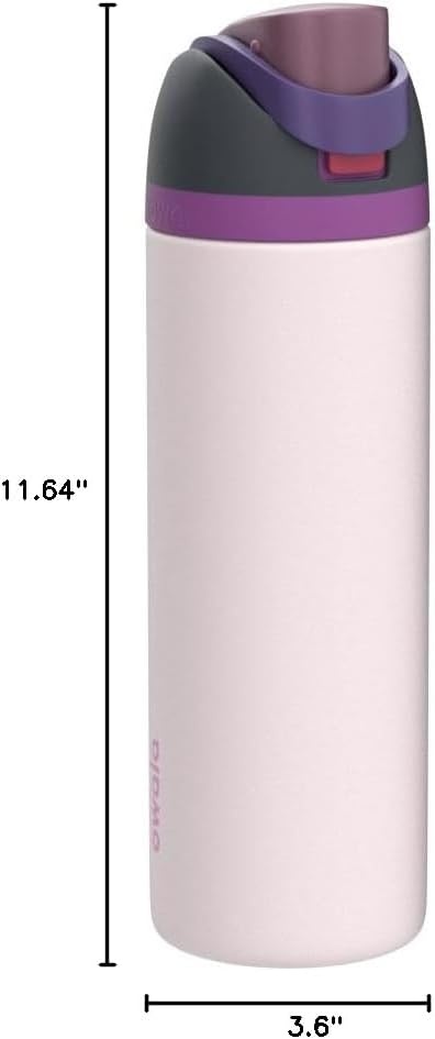 image:imageOwala FreeSip Kids Stainless Steel Water Bottle 16 oz Treasure HuntDreamy Field
