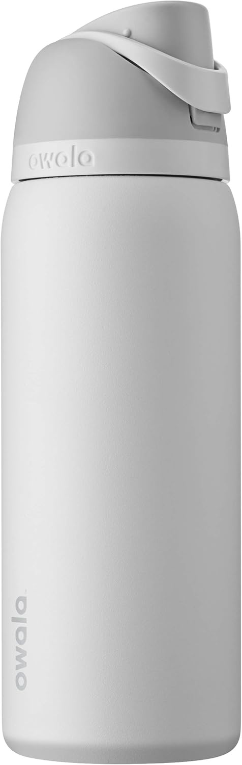 image:imageOwala FreeSip Kids Stainless Steel Water Bottle 16 oz Treasure HuntShy Marshmallow