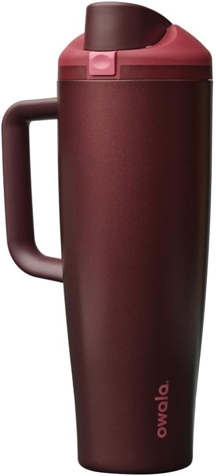 image:imageOwala Tumbler Stainless Steel Water Bottle 40 oz The Great BlueBlack Cherry