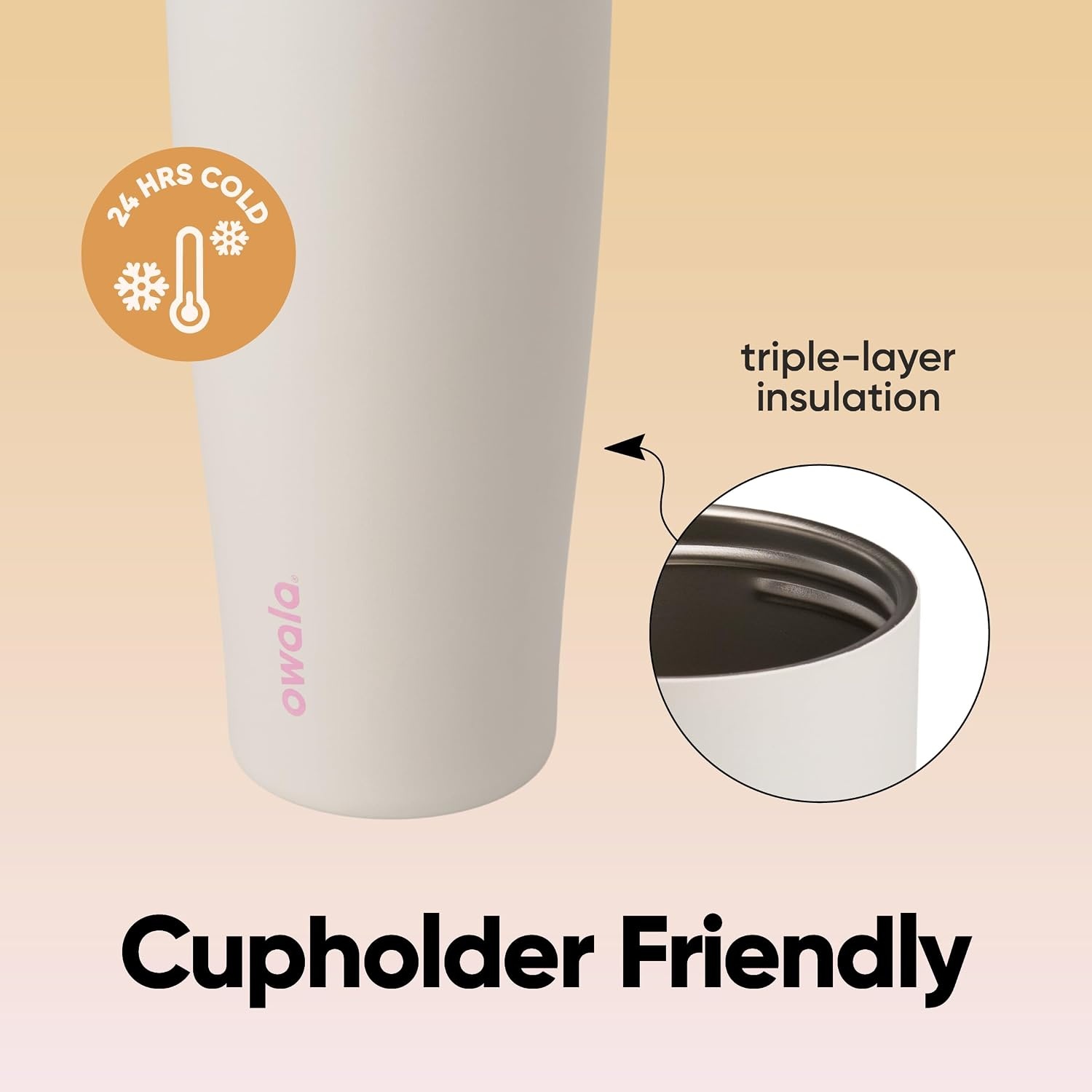 image:imageOwala Tumbler Stainless Steel Water Bottle 40 oz The Great BlueDaybreak
