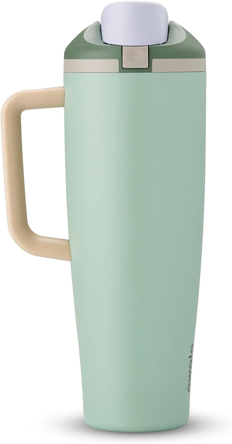 image:imageOwala Tumbler Stainless Steel Water Bottle 40 oz The Great BlueEucalyptus
