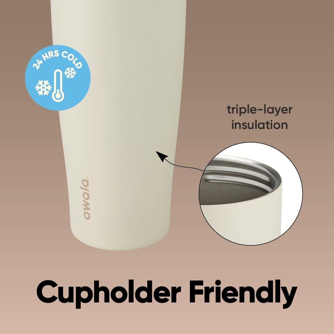 image:imageOwala Tumbler Stainless Steel Water Bottle 40 oz The Great BlueLightly Toasted