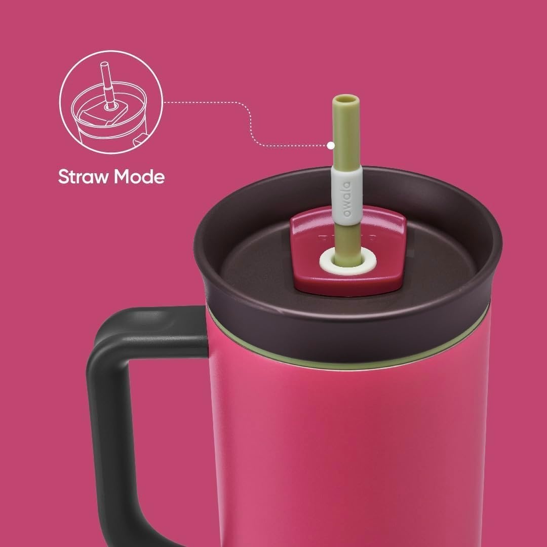 image:imageOwala Tumbler Stainless Steel Water Bottle 40 oz The Great BlueWatermelon Breeze