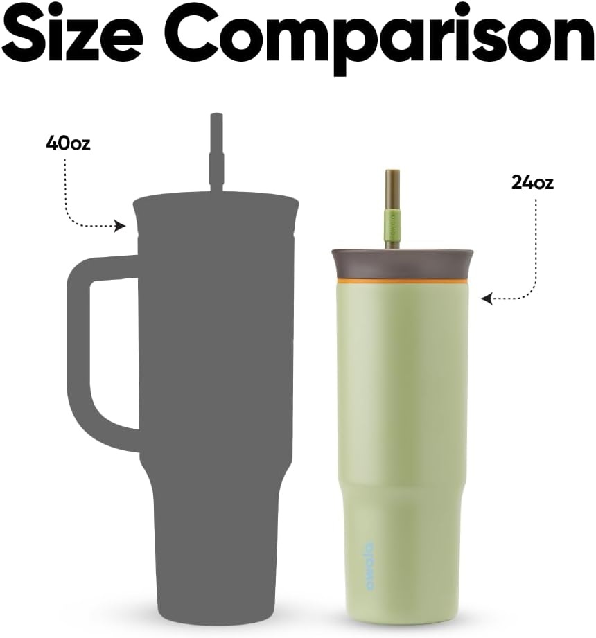 image:imageOwala Tumbler Stainless Steel Water Bottle 40 oz Watermelon BreezeBrave Adventures