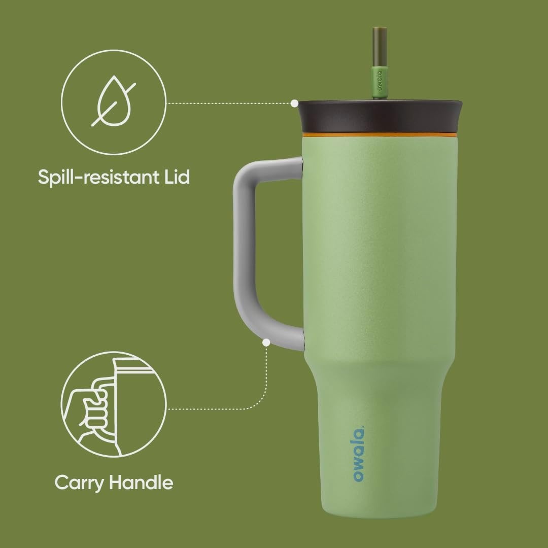 image:imageOwala Tumbler Stainless Steel Water Bottle 40 oz Watermelon BreezeBrave Adventures