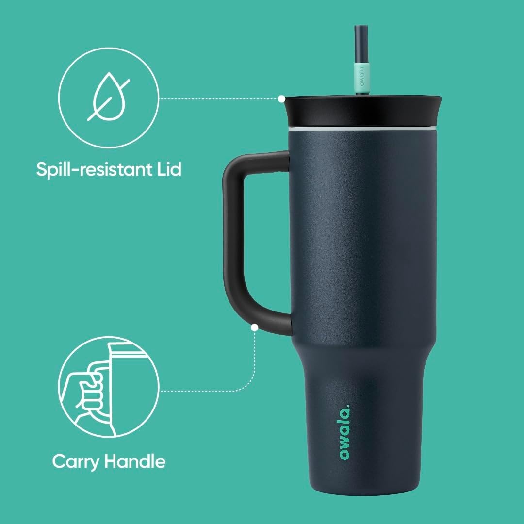 image:imageOwala Tumbler Stainless Steel Water Bottle 40 oz Watermelon BreezeFoggy Tide