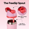 Owala FreeSip Kids Stainless Steel Water Bottle 16 oz Treasure Hunt(Angel Food Cake)