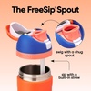 Owala FreeSip Kids Stainless Steel Water Bottle 16 oz Treasure Hunt(Blue Citrus)