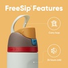 Owala FreeSip Kids Stainless Steel Water Bottle 16 oz Treasure Hunt(Boneyard)