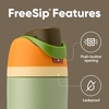 Owala FreeSip Kids Stainless Steel Water Bottle 16 oz Treasure Hunt(Camo Cool)