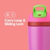 Owala Kids Flip Insulated Stainless-Steel Water Bottle with Straw and Locking Lid, 14-Ounce, Brown/Teal (Mint Chocolate Chip)(All the Berries)