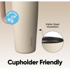 Owala Tumbler Stainless Steel Water Bottle 40 oz The Great Blue(Lightly Toasted)