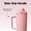 Owala Tumbler Stainless Steel Water Bottle 40 oz The Great Blue(Rose Quartz)