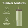 Owala Tumbler Stainless Steel Water Bottle 40 oz Watermelon Breeze(Brave Adventures)