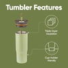 Owala Tumbler Stainless Steel Water Bottle 40 oz Watermelon Breeze(Brave Adventures)