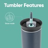Owala Tumbler Stainless Steel Water Bottle 40 oz Watermelon Breeze(Foggy Tide)
