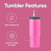 Owala Tumbler Stainless Steel Water Bottle 40 oz Watermelon Breeze(Watermelon Breeze)