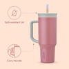 Owala Tumbler Stainless Steel Water Bottle 40 oz Watermelon Breeze(Yoga Rose)