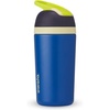 Owala Kids Flip Insulated Stainless-Steel Water Bottle with Straw and Locking Lid, 14-Ounce, Brown/Teal (Mint Chocolate Chip)(Celestial Sphere)
