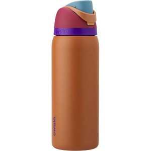 Owala FreeSip Kids Stainless Steel Water Bottle 16 oz Treasure Hunt(Amber Glow)