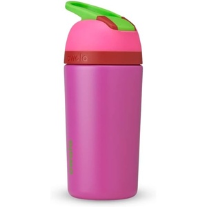 Owala Kids Flip Insulated Stainless-Steel Water Bottle with Straw and Locking Lid, 14-Ounce, Brown/Teal (Mint Chocolate Chip)(All the Berries)