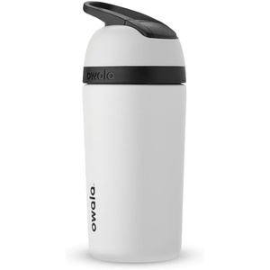 Owala Kids Flip Insulated Stainless-Steel Water Bottle with Straw and Locking Lid, 14-Ounce, Brown/Teal (Mint Chocolate Chip)(Grey & Black)