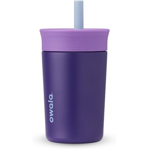 Owala Tumbler Kids Plastic Water Bottle 15 oz Watermelon(Peacock Palace)