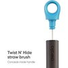 Owala 2-in-1 Water Bottle Brush Cleaner and Water Bottle Straw Cleaner Brush, Water Bottle Brush with Removable Head and Twist n� Hide Straw Brush, Smokey Blue(One Size (Pack of 12))