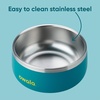 Owala Pet Bowl – Durable Stainless Steel, Food and Water Bowl for Dogs, Cats, and All Pets, Non-Slip Base, 24oz, White (Shy Marshmallow)(Turquoise & Caicos)