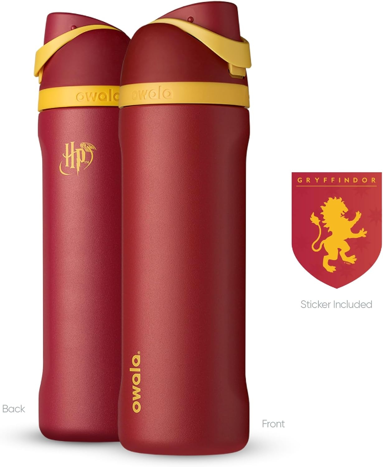 image:imageOwala Marvel FreeSip Stainless Steel Water Bottle 24 oz Black PantherGryffindor