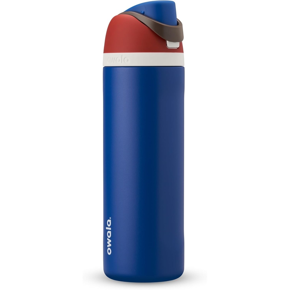 image:imageOwala Marvel FreeSip Stainless Steel Water Bottle 24 oz Black PantherCaptain America