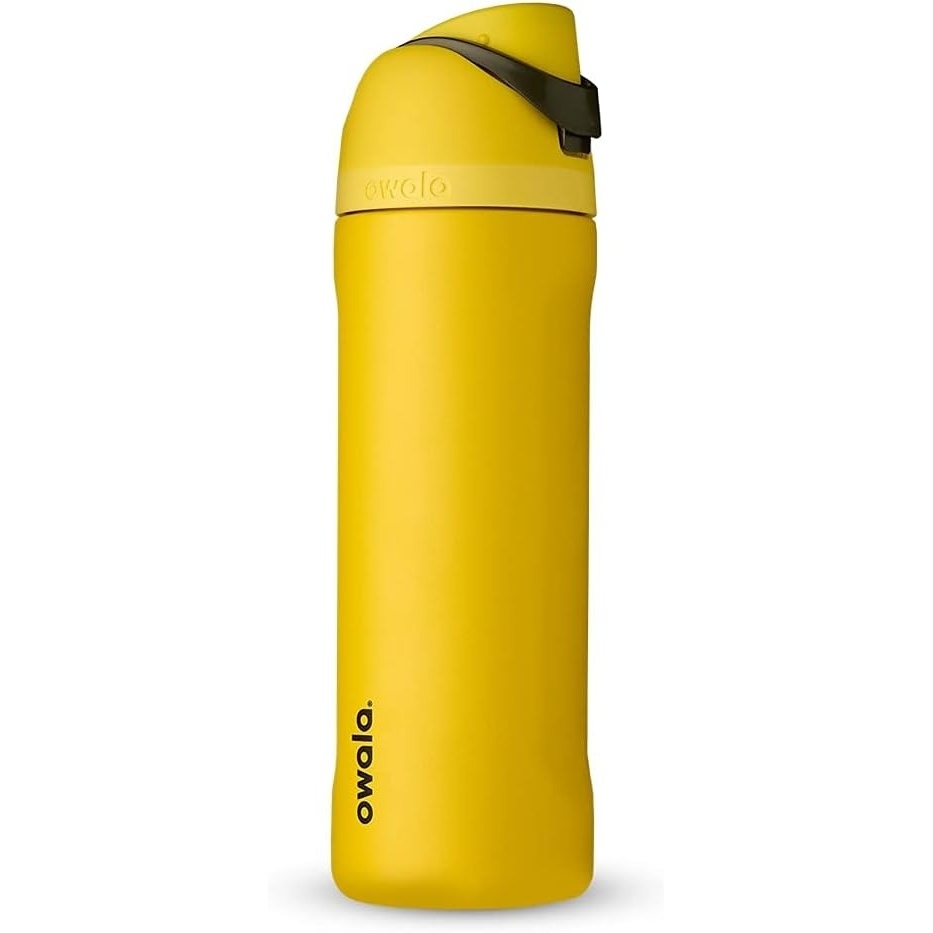 image:imageOwala Marvel FreeSip Stainless Steel Water Bottle 24 oz Black PantherHufflepuff