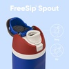 Owala Marvel FreeSip Stainless Steel Water Bottle 24 oz Black Panther(Captain America)