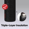 Owala Marvel FreeSip Stainless Steel Water Bottle 24 oz Black Panther(Darth Vader)
