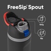 Owala Marvel FreeSip Stainless Steel Water Bottle 24 oz Black Panther(Darth Vader Icon)