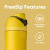 Owala Marvel FreeSip Stainless Steel Water Bottle 24 oz Black Panther(Hufflepuff)