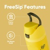 Owala Marvel FreeSip Stainless Steel Water Bottle 24 oz Black Panther(Hufflepuff)