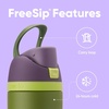 Owala Marvel FreeSip Stainless Steel Water Bottle 24 oz Black Panther(Hulk)