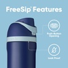 Owala Marvel FreeSip Stainless Steel Water Bottle 24 oz Black Panther(Ravenclaw)