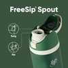 Owala Marvel FreeSip Stainless Steel Water Bottle 24 oz Black Panther(Slytherin)