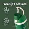 Owala Marvel FreeSip Stainless Steel Water Bottle 24 oz Black Panther(Slytherin)