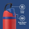 Owala Marvel FreeSip Stainless Steel Water Bottle 24 oz Black Panther(Spiderman)