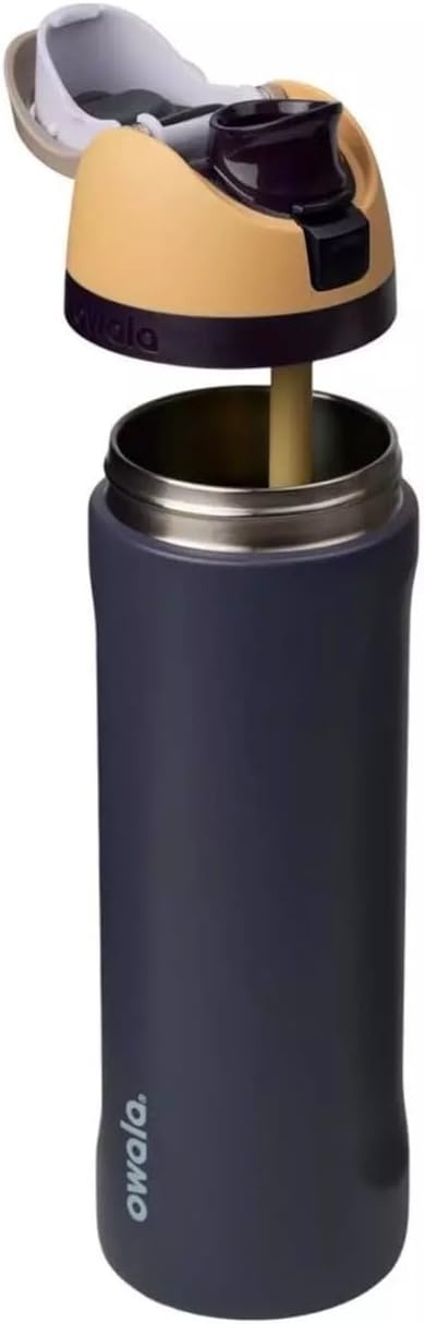 image:imageOwala FreeSip Stainless Steel Water Bottle 32 oz Peachy KeenRoyal Seas