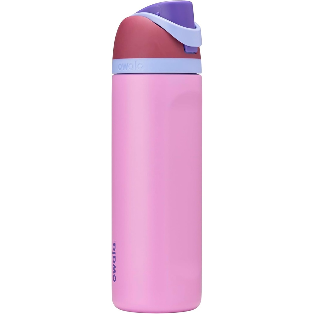 image:imageOwala FreeSip Stainless Steel Water Bottle 32 oz Peachy KeenElectric Orchid