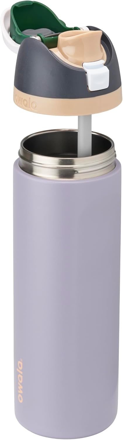 image:imageOwala FreeSip Kids Stainless Steel Water Bottle 16 oz Trail OnDue North
