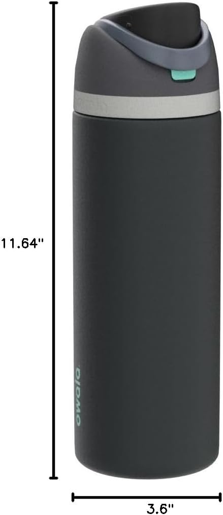 image:imageOwala FreeSip Kids Stainless Steel Water Bottle 16 oz Trail OnFoggy Tide