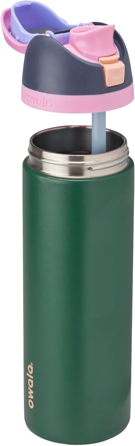 image:imageOwala FreeSip Kids Stainless Steel Water Bottle 16 oz Trail OnForest Fairy